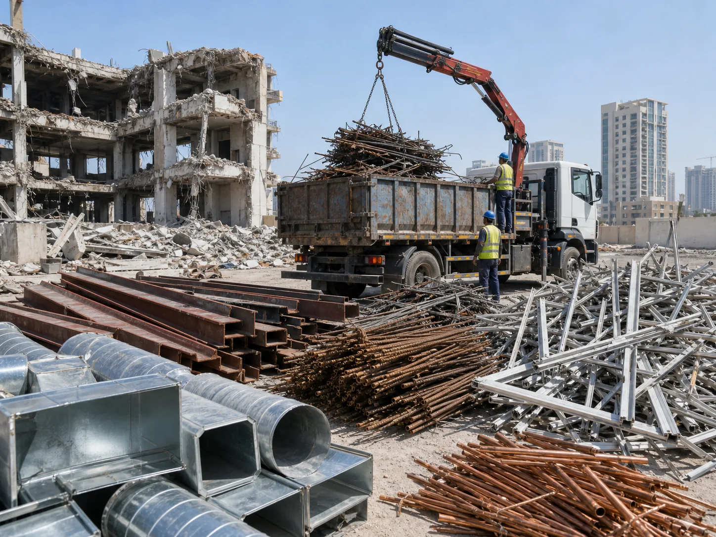 Building Scrape Scrap Metal Buyers in Qatar | Sabir Two Star Trading